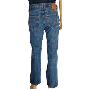 Levi's Men's 501 Jeans Big E Premium Denim Blue Medium Wash 34x29.5" (measured)